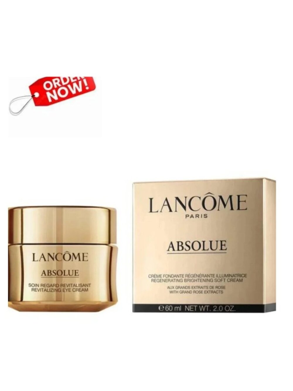 Lancome Absolue Regenerating Soft Cream With Grand Rose Extract (60mL / 2oz) NEW